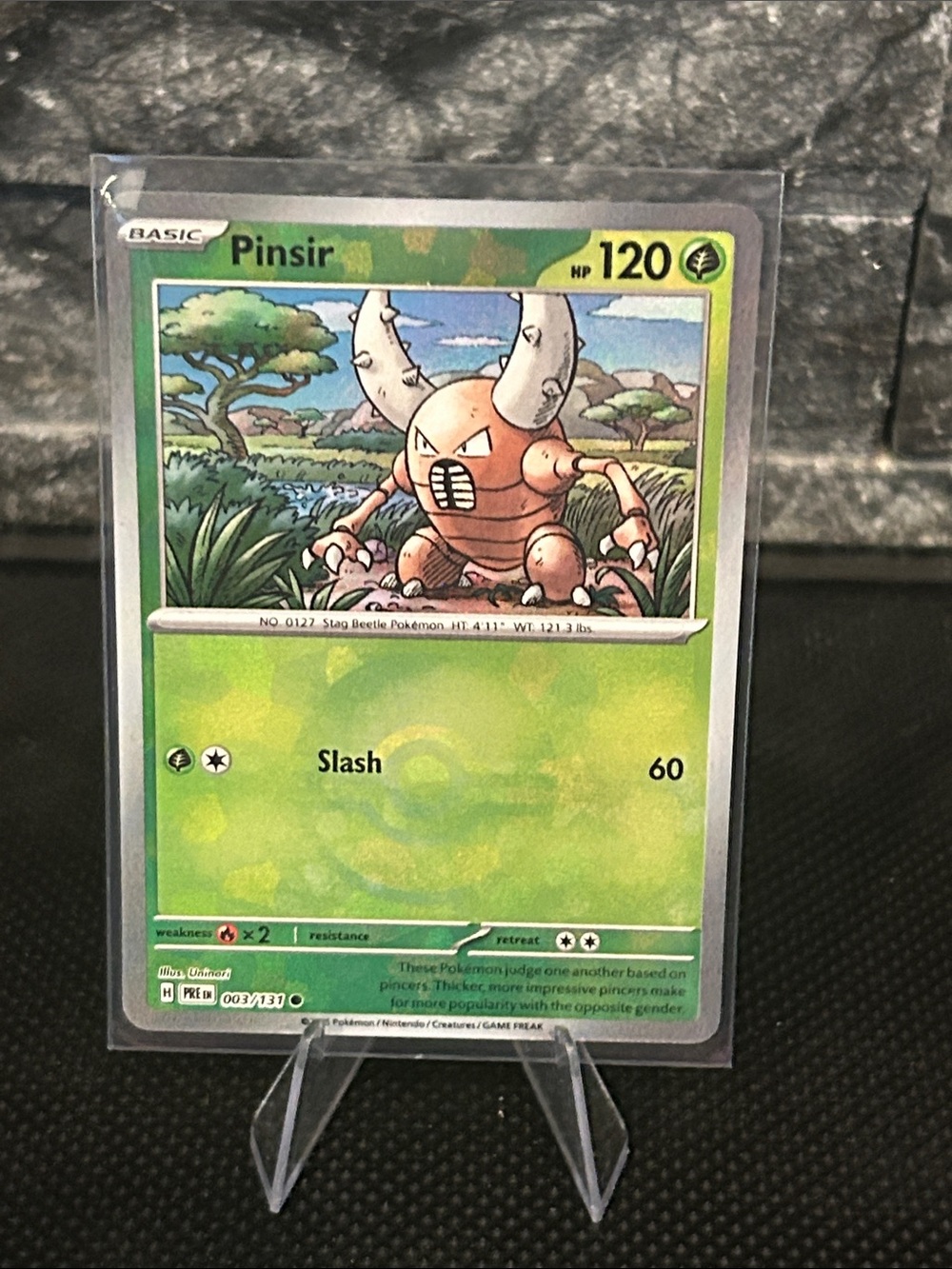 Pokemon Pinsir Pokeball 003/131 Holo from Prismatic Evolutions‎ M/NM